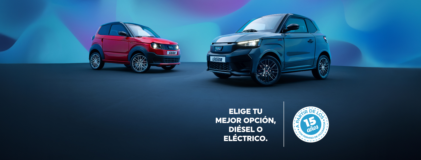 Gama LIGIER 2025: JS50 y Myli. Elige tu mejor opción, diésel o eléctrico, a partir de los 15 años con permiso de ciclomotor