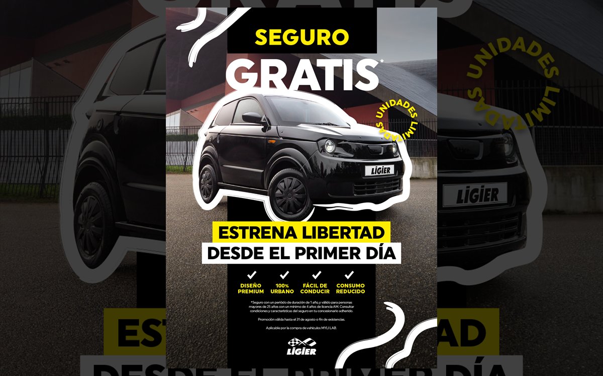 Promoción Seguro gratis de LIGIER para el Myli Lab